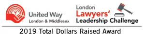 United Way of London & Middlesex, London Lawyers' Leadership Challenge, 2019 Total Dollars Raised Award