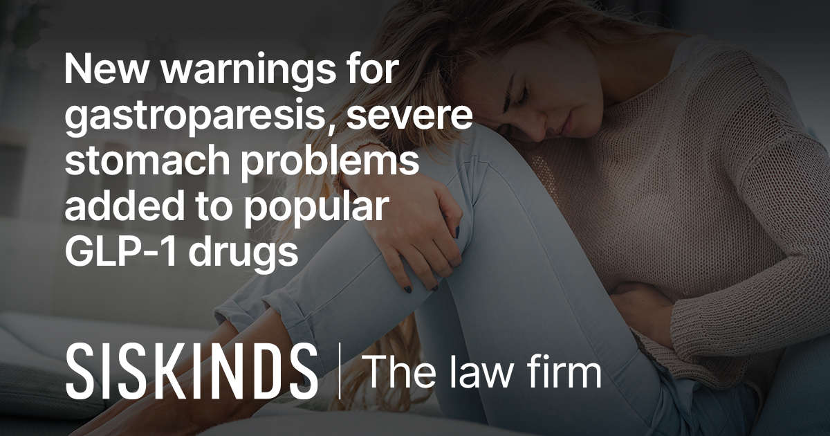 glp-1 gastroparesis law firm in michigan New warnings for gastroparesis, severe stomach problems added to popular GLP -1 drugs